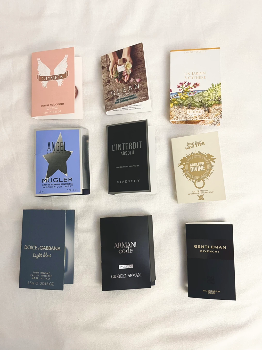 Assorted Designer Perfume Sample Vials