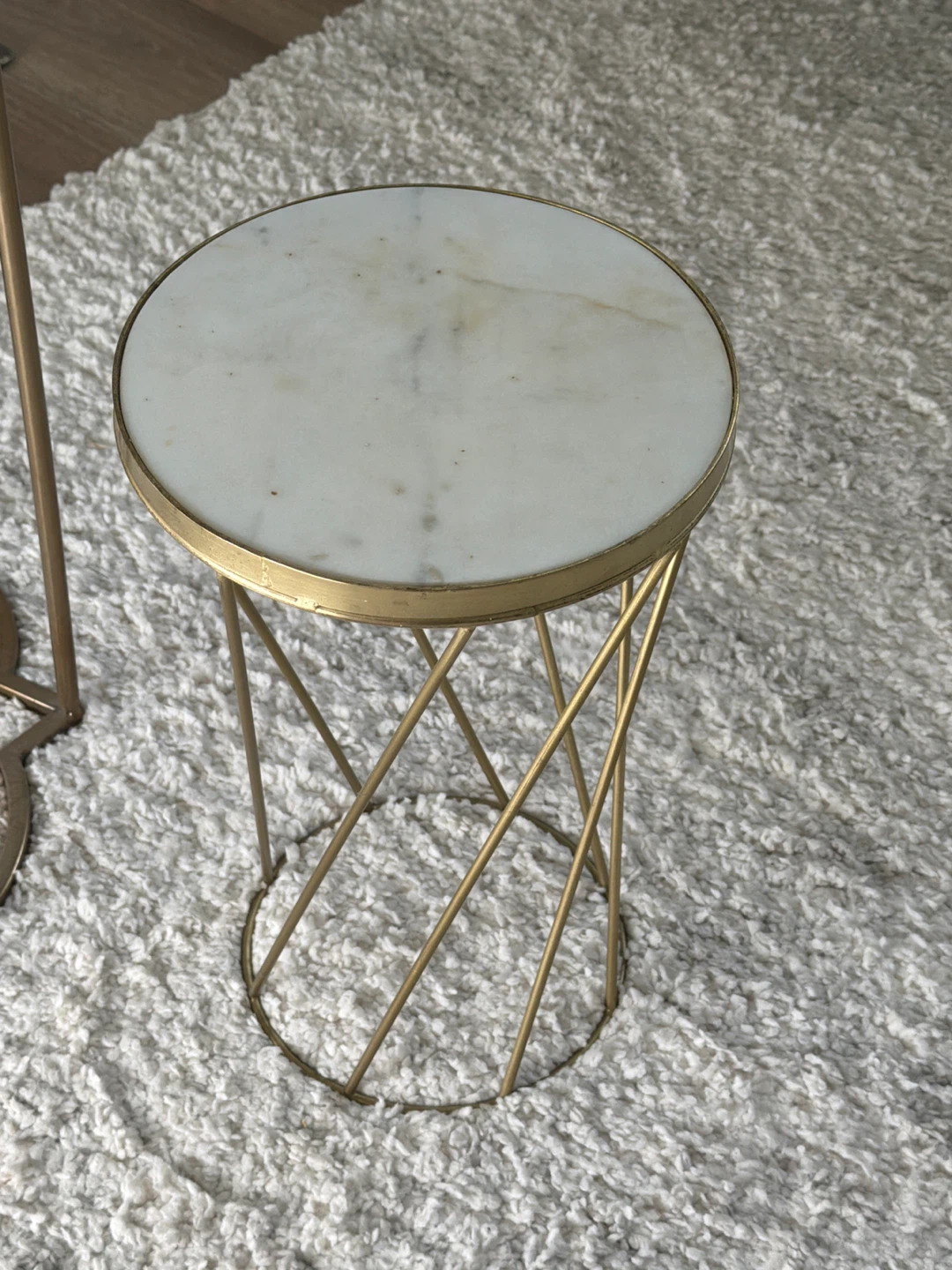 Marble Top Side Table