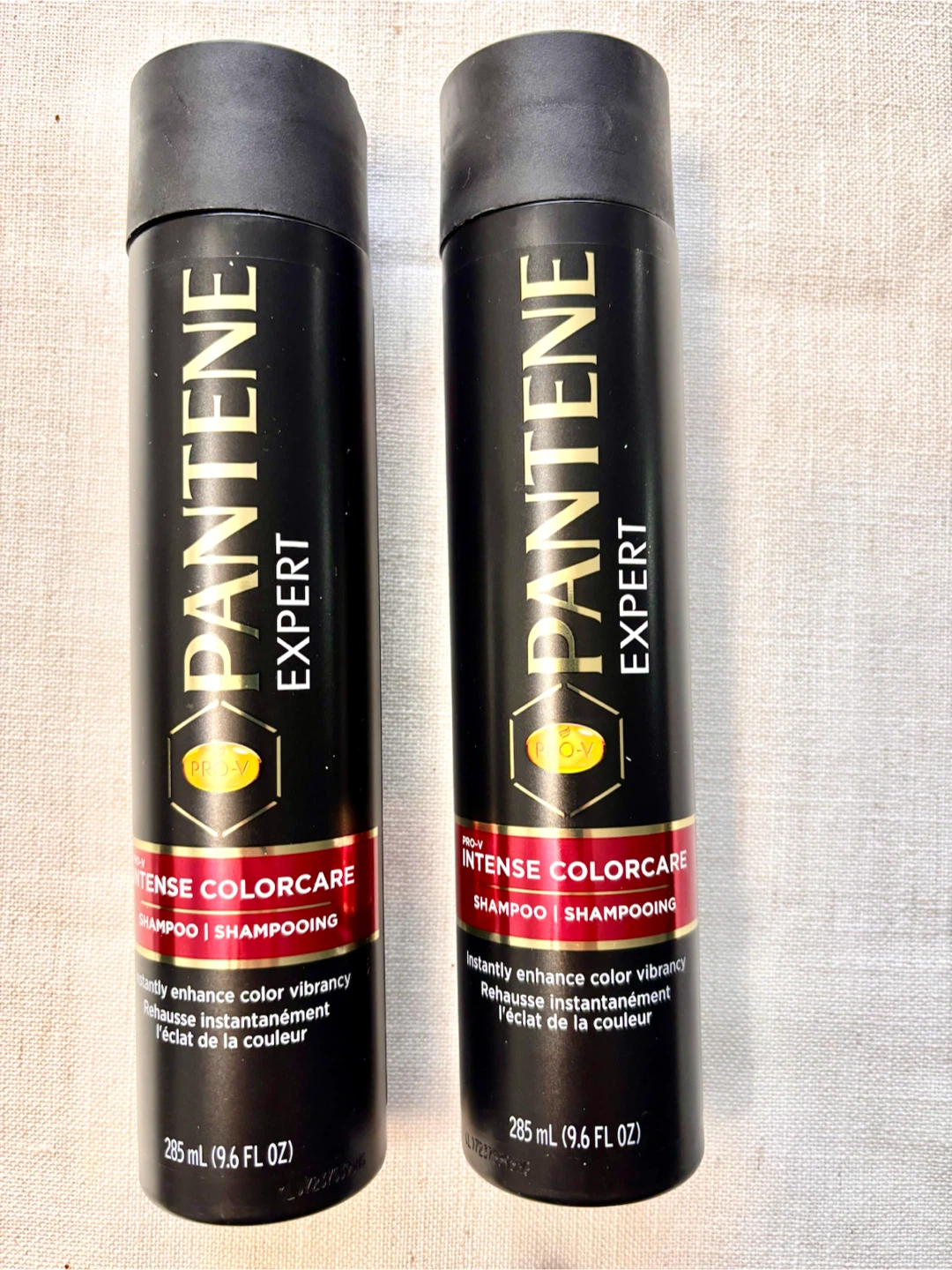 Two Pantene Expert Intense Colorcare Shampoos
