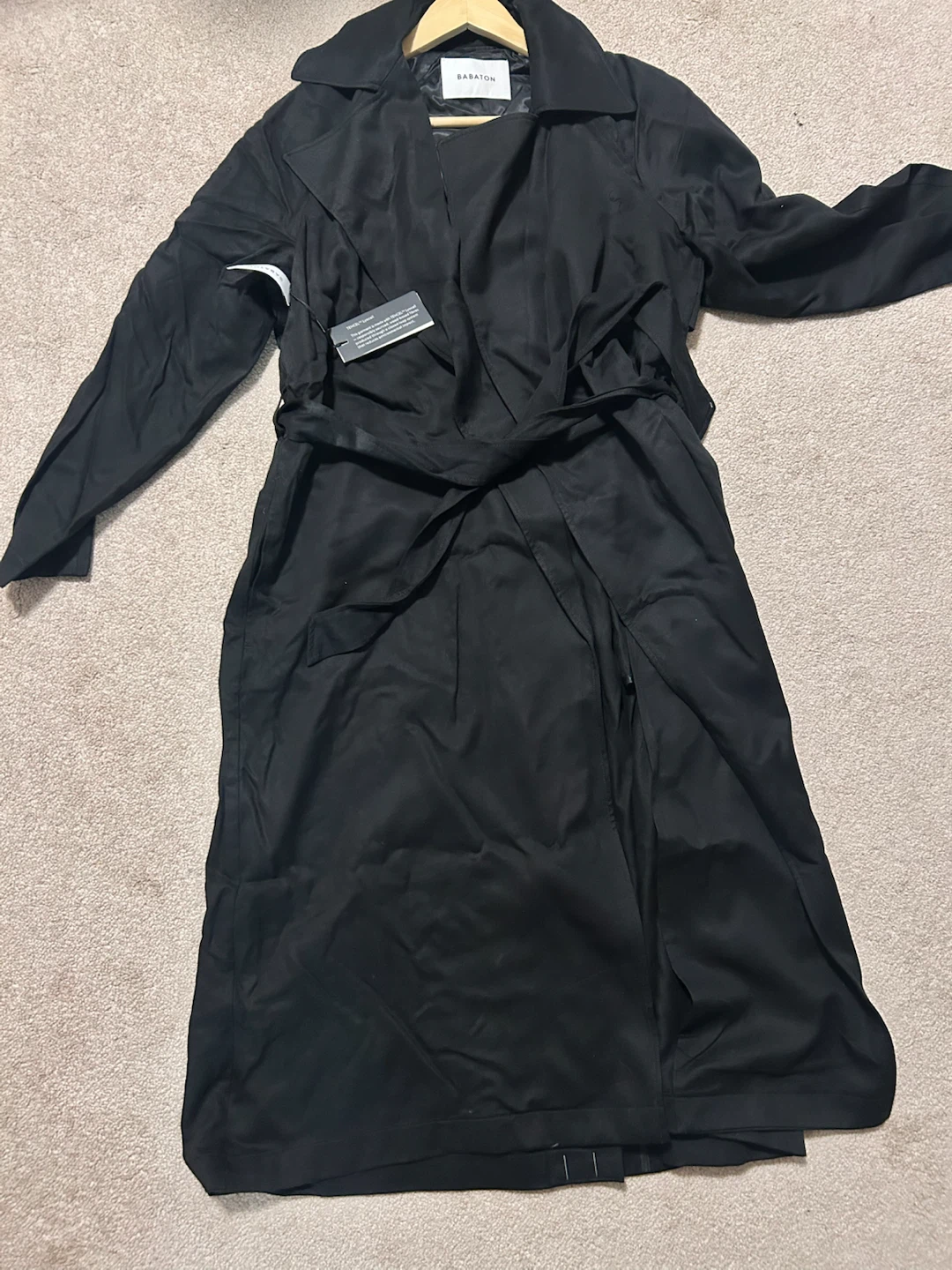 Babaton Black Trench Coat