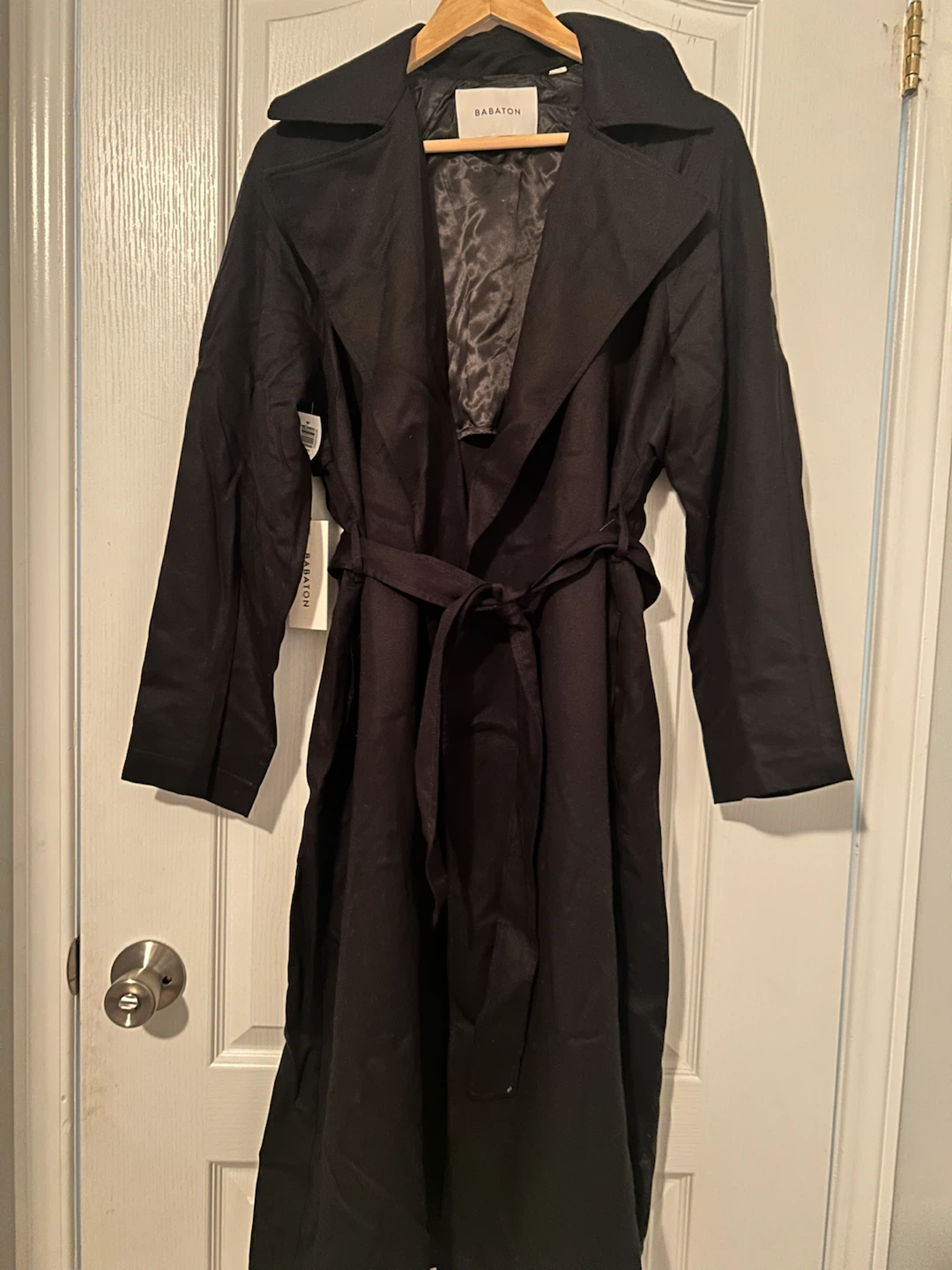 Babaton Black Trench Coat - photo 2