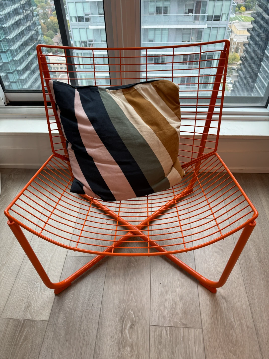 Orange Metal Chair