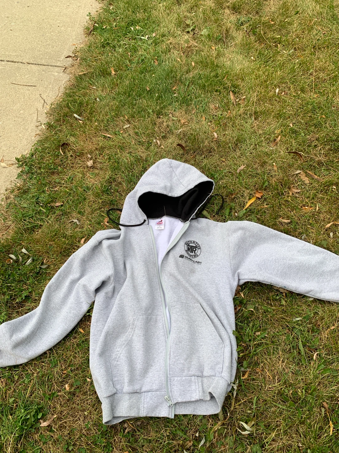 King Athletics Grey Zip-up Hoodie