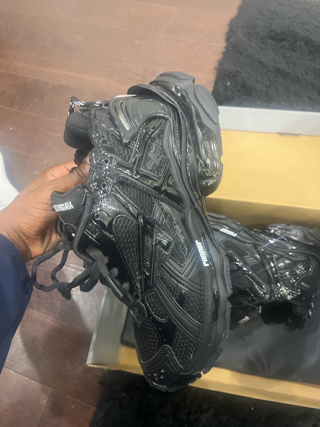 Balenciaga Runner Sneakers - Black - photo 2