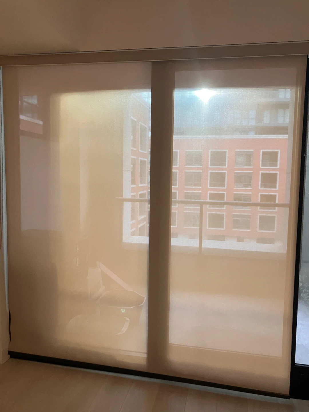 Custom made window blinds for living area - photo 2