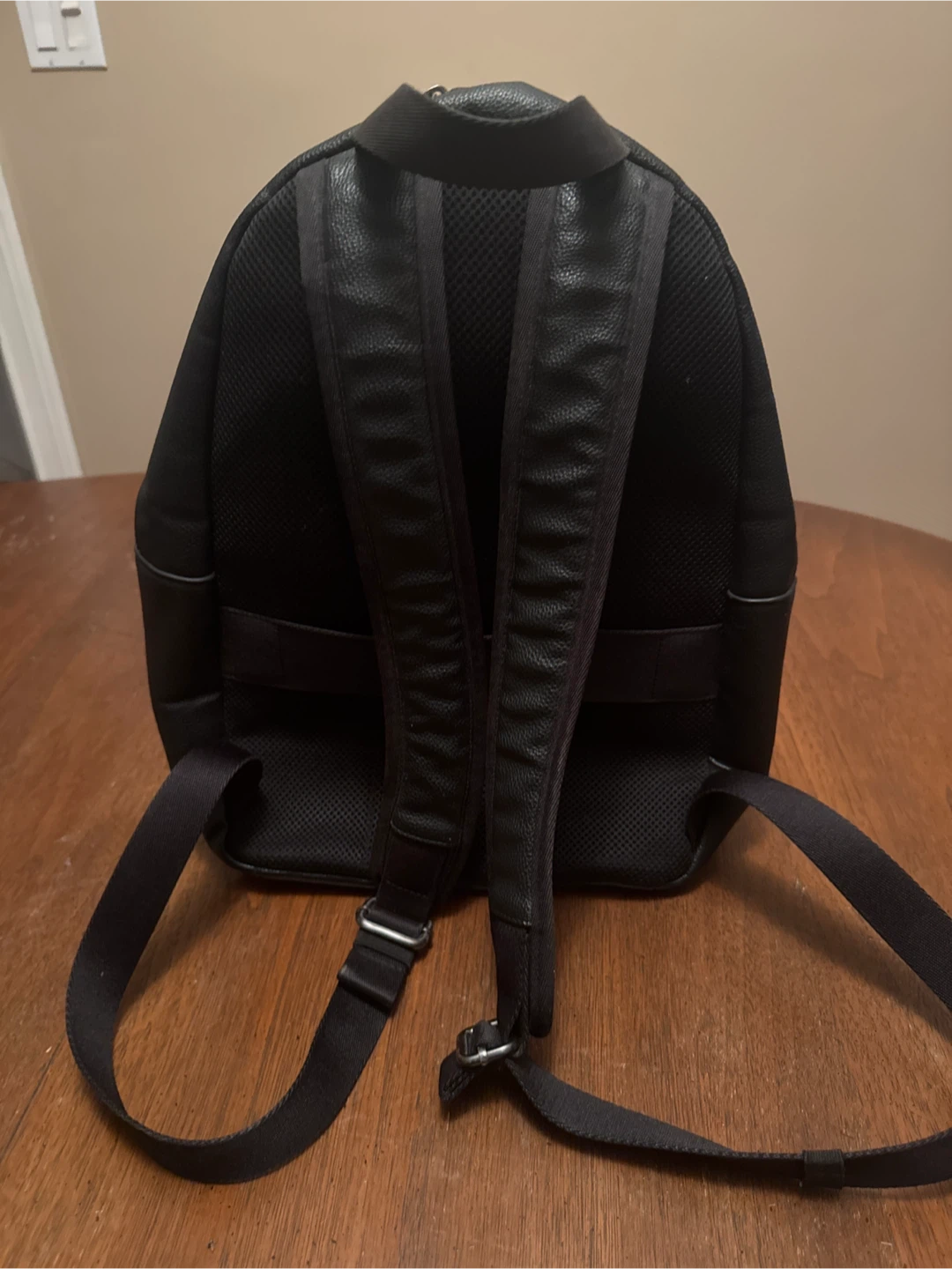 Calvin Klein Black Faux Leather Backpack - photo 2