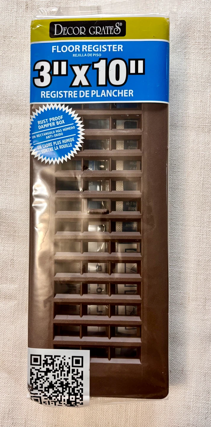 Decor Grates Floor Register 3 x 10