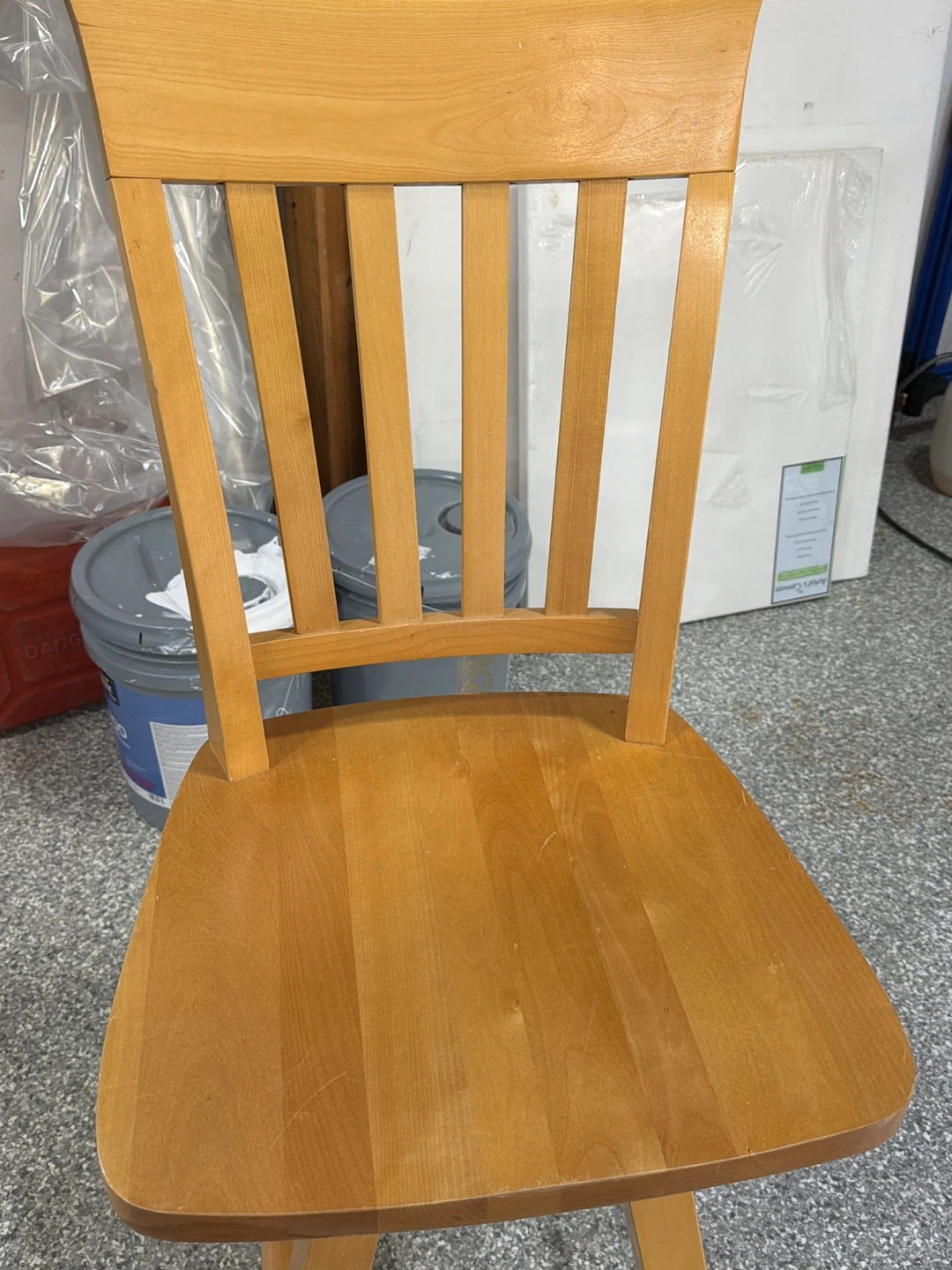 Wooden Swivel Bar Stool - photo 2