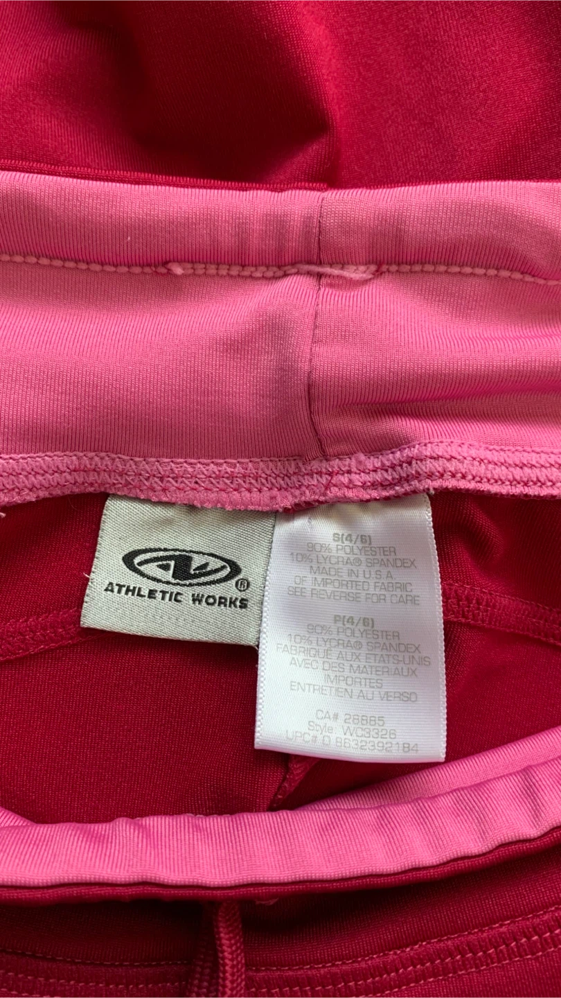 Athletic Works Magenta Pink Athletic - Shorts Size Small (4-6) - photo 3