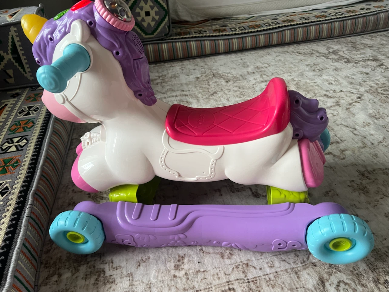 VTech Rock and Ride Unicorn Baby Ride-On Toy - photo 5