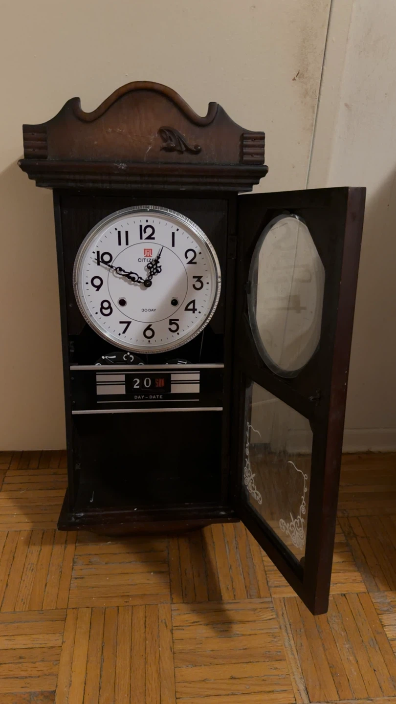 Vintage Citizen 30 Day Wall Clock