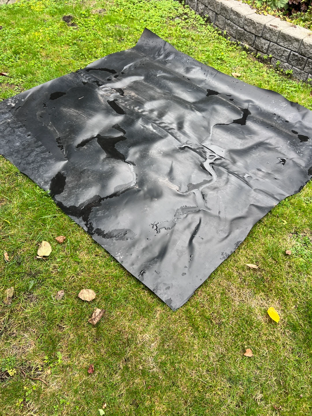 Black Flexible Rubber Pond Liner Sheet