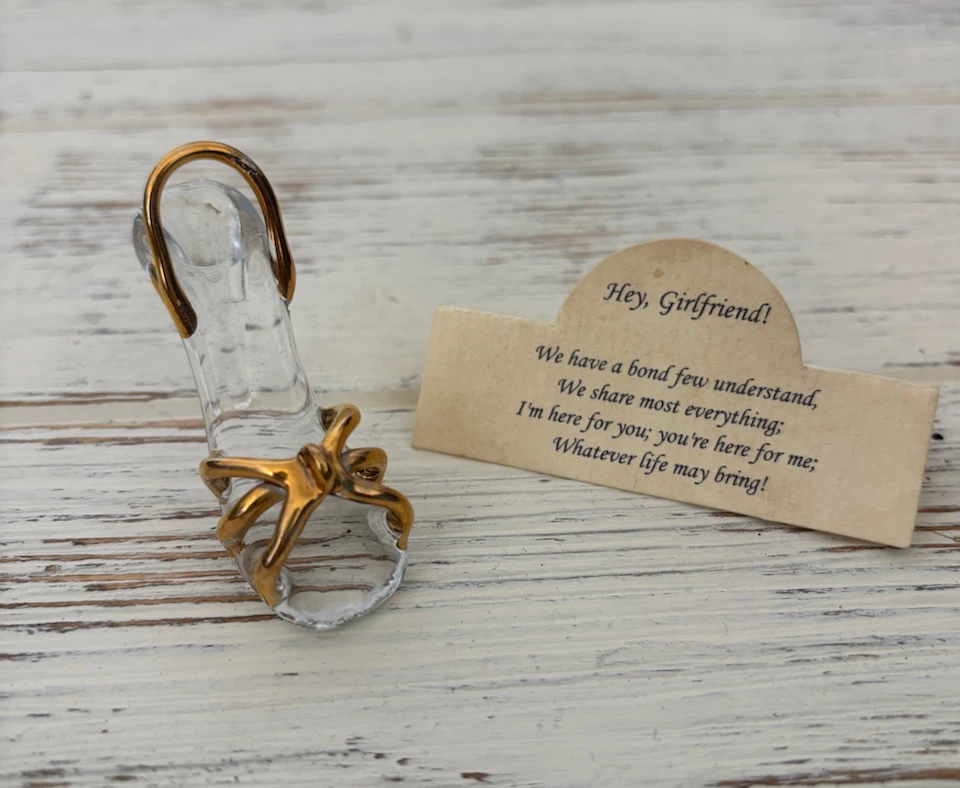 Glass Miniature High Heel Figurine