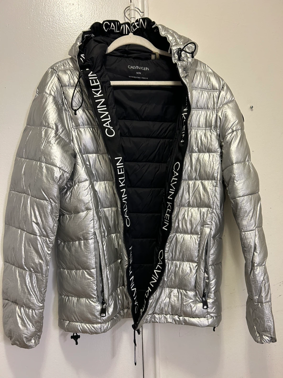 Calvin Klein Silver Puffer Jacket - photo 2