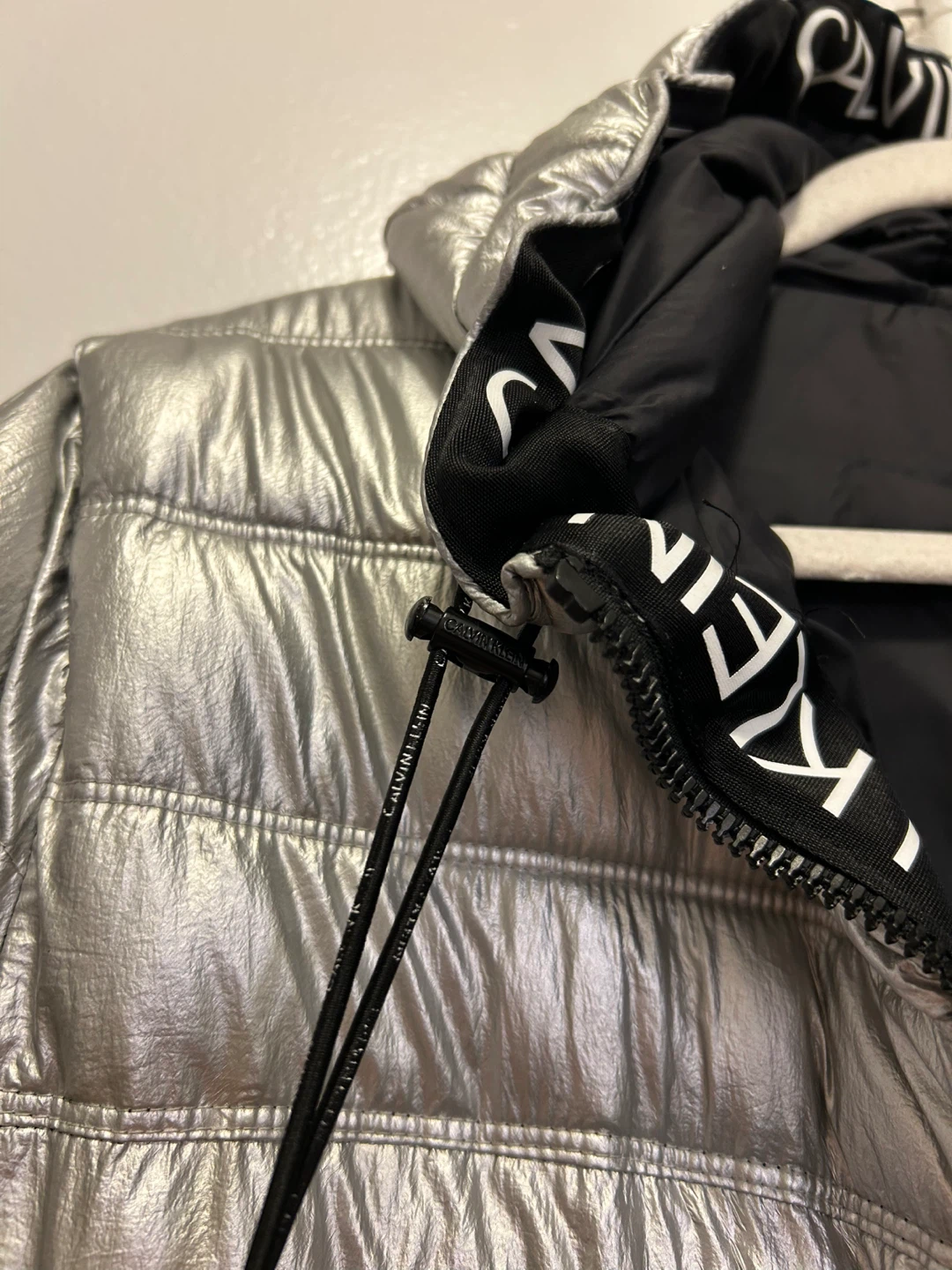 Calvin Klein Silver Puffer Jacket - photo 5