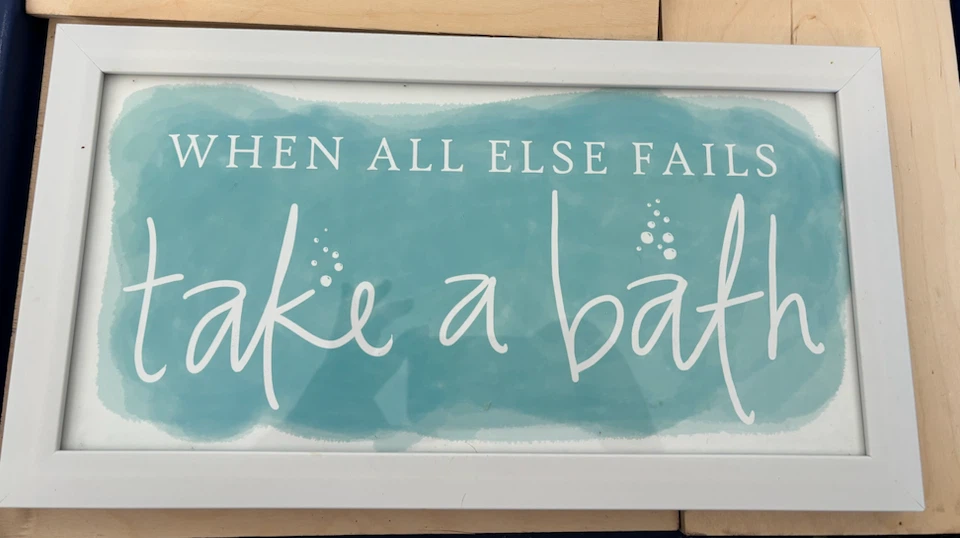 When All Else Fails Take A Bath Framed Wall Art