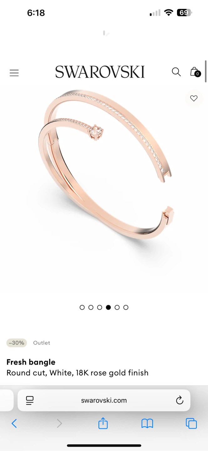 Swarovski Fresh Bangle 18K Rose Gold - photo 2