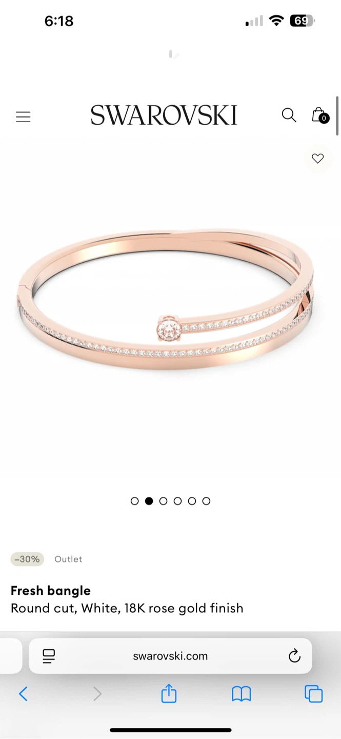 Swarovski Fresh Bangle 18K Rose Gold - photo 3