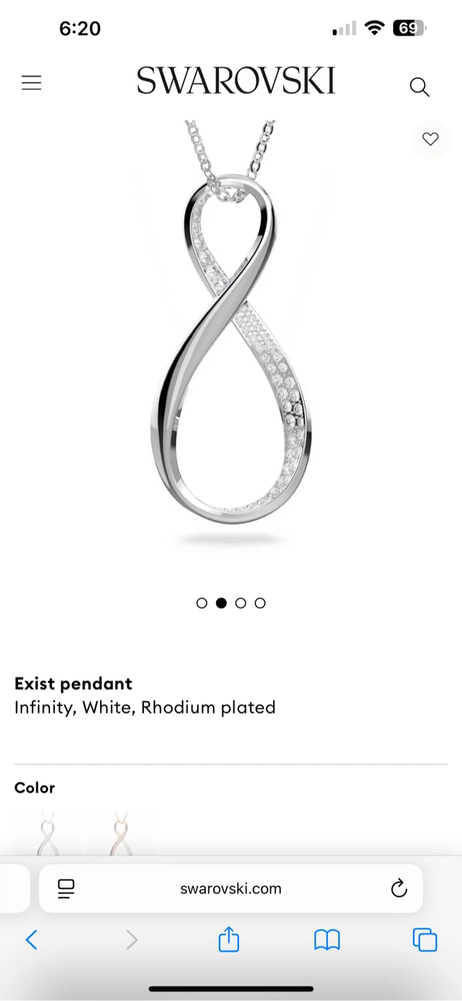 Swarovski Exist Infinity Necklace - photo 4