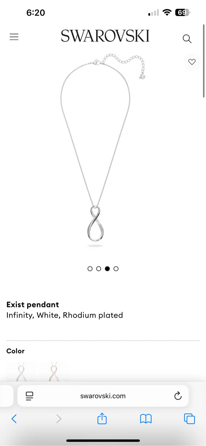 Swarovski Exist Infinity Necklace - photo 5
