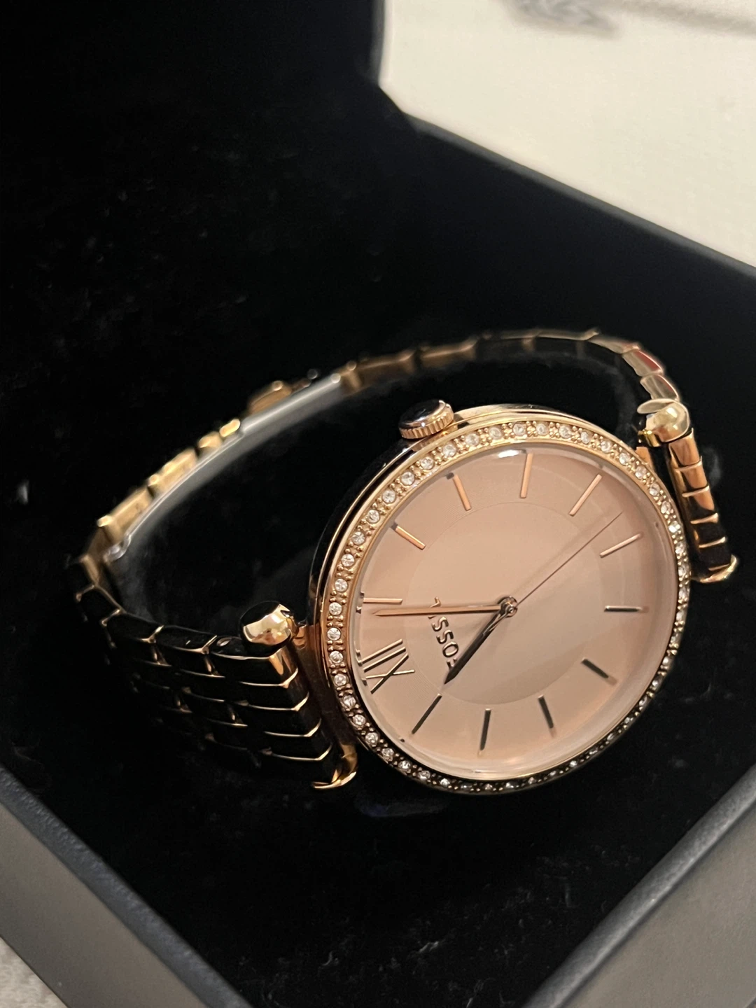 Fossil BQ3601 Gold-Tone Crystal Watch - photo 3