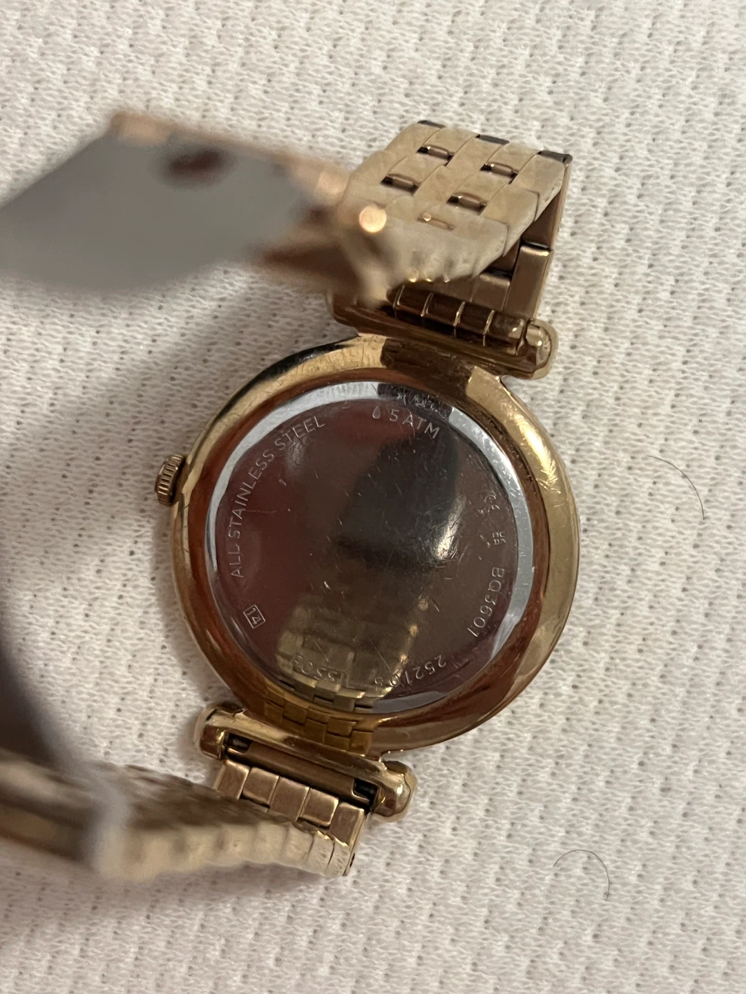 Fossil BQ3601 Gold-Tone Crystal Watch - photo 5