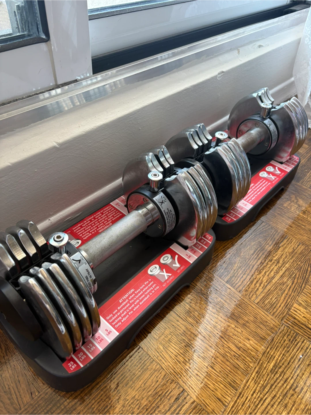 Adjustable Dumbbells PAIR 5-25lbs
