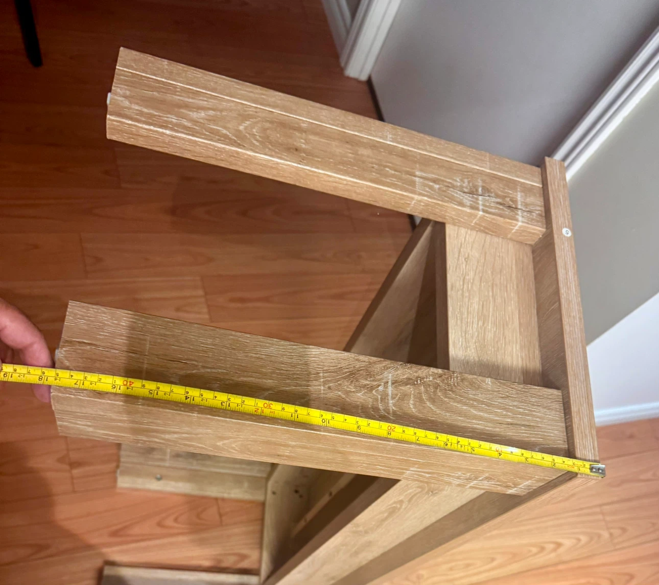 Light Oak Finish Wall Shelf - photo 5