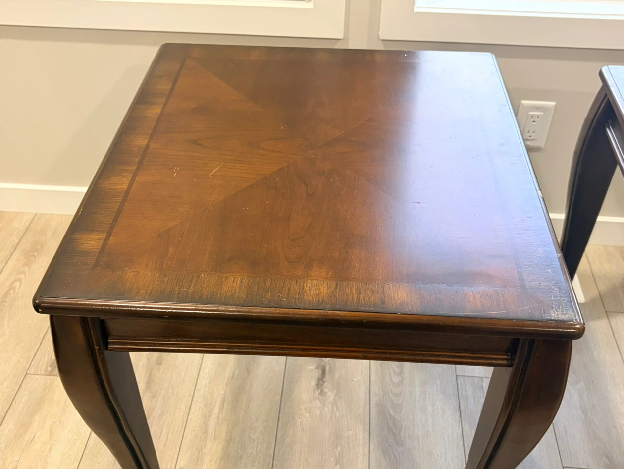 Set of 3 Wooden Tables - photo 2