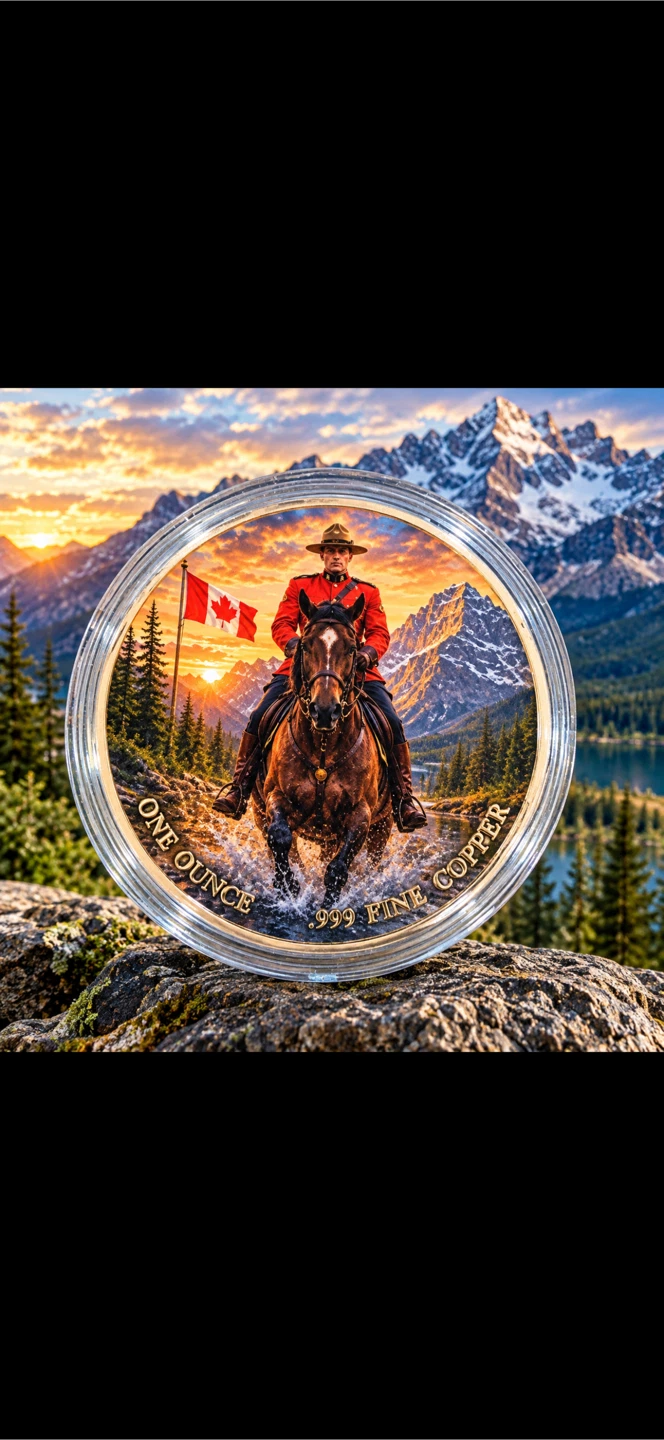 Royal Canadian Mounted Police 1 oz Copper Round - photo 2
