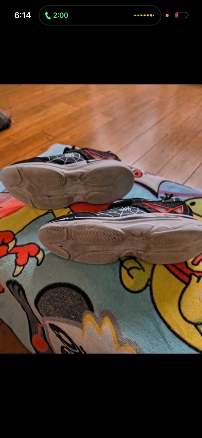 Boys Black Spider Web Sneakers - photo 4