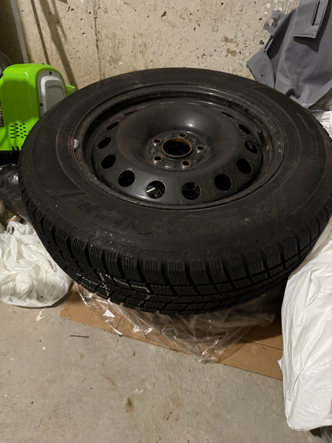 Goodyear 225/65R17 Winter Tire on Steel Rim for Mazda CX-5 - photo 3