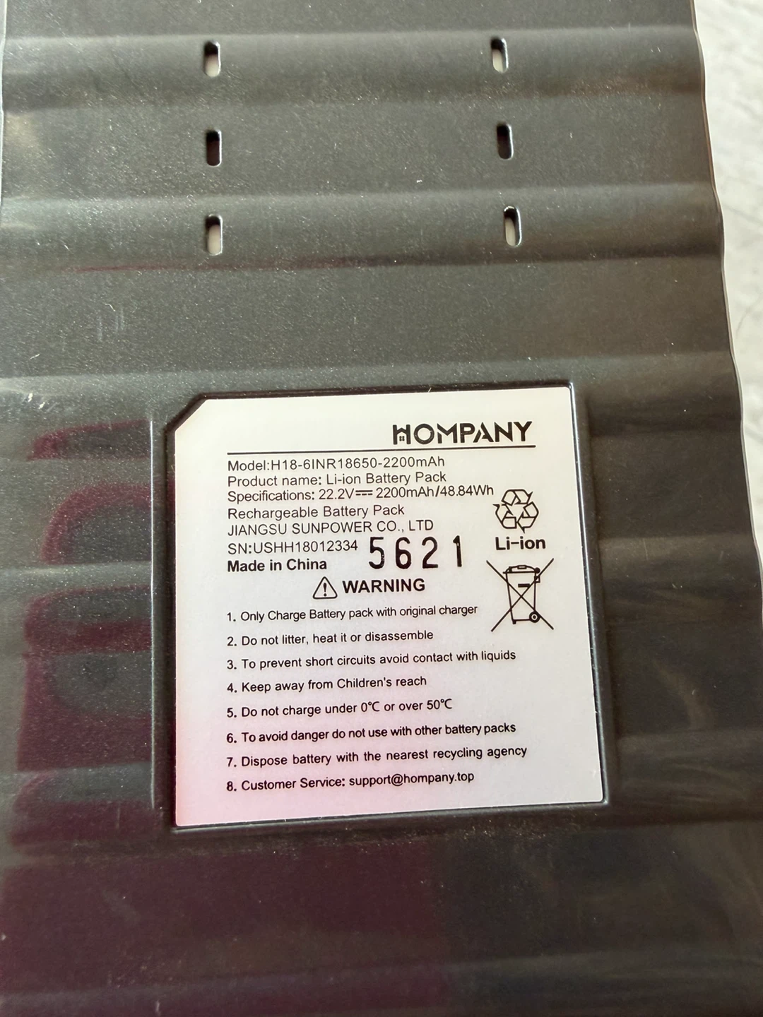 HOMPANY H18 Cordless Stick Vacuum (No Charger) - photo 4