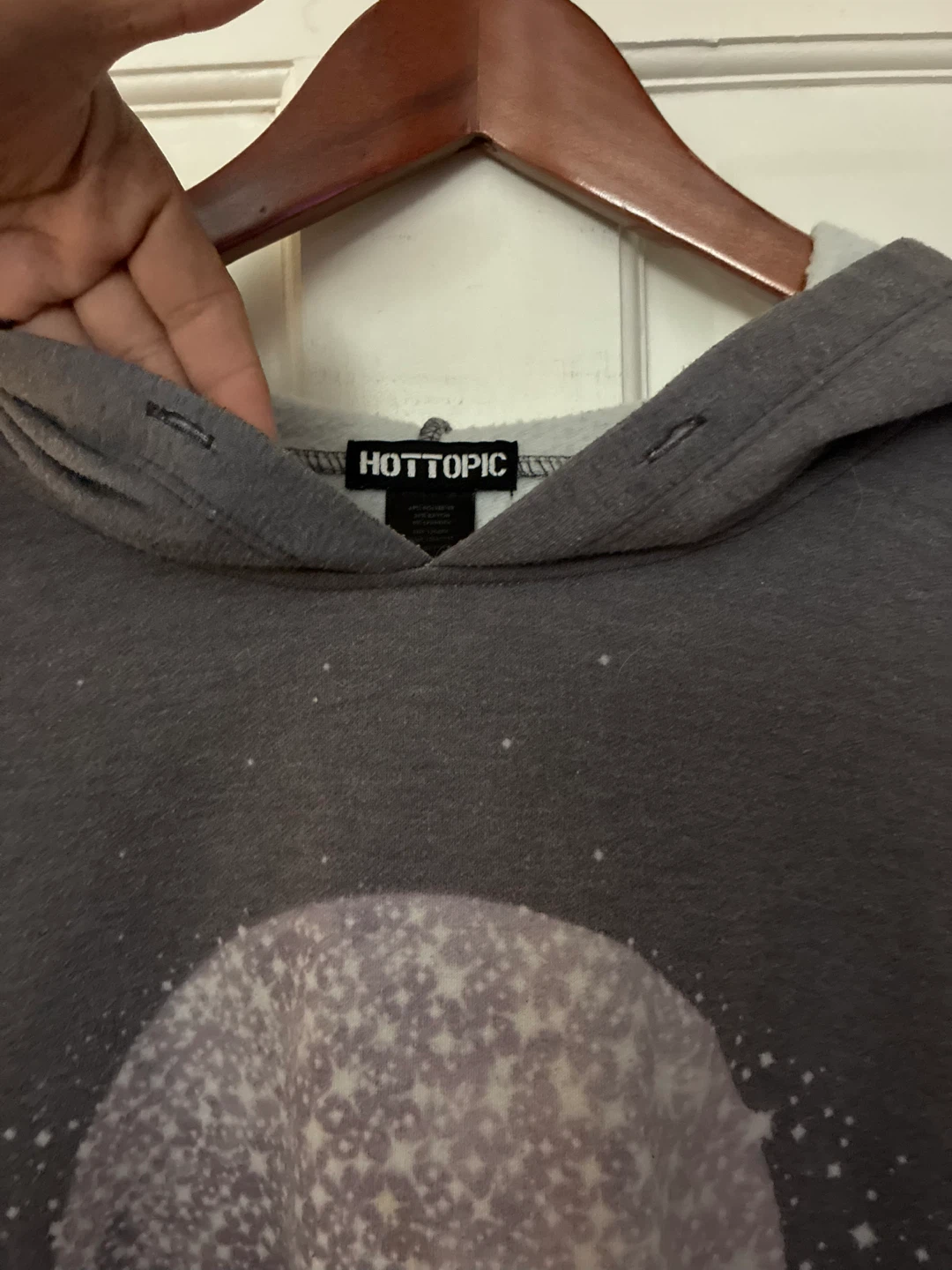 Hot Topic Gray Celestial Moon Hoodie Plus Size 4 - photo 5