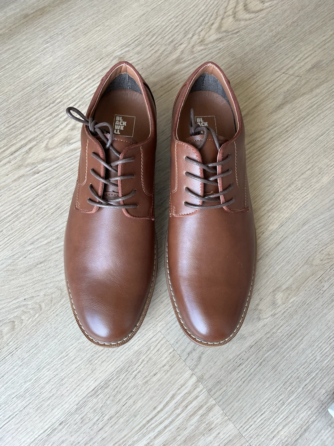 Men Brown Dress Shoes Size 12 - photo 4