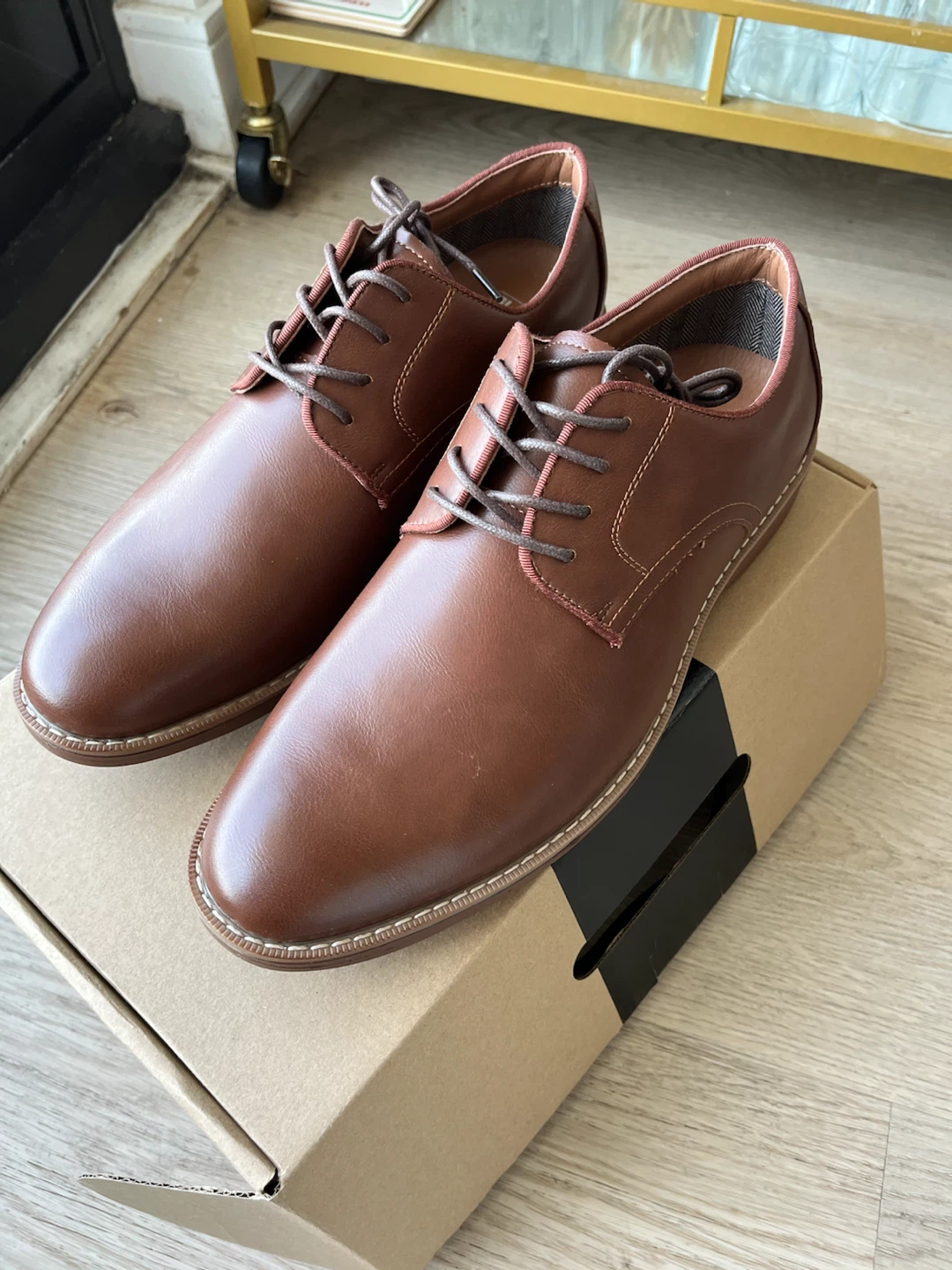 Men Brown Dress Shoes Size 12 - photo 5