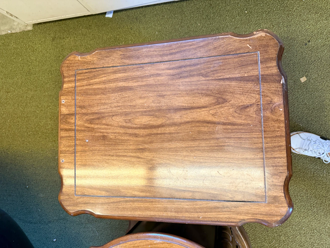 Set of Two Vintage Wood Side Tables - photo 4