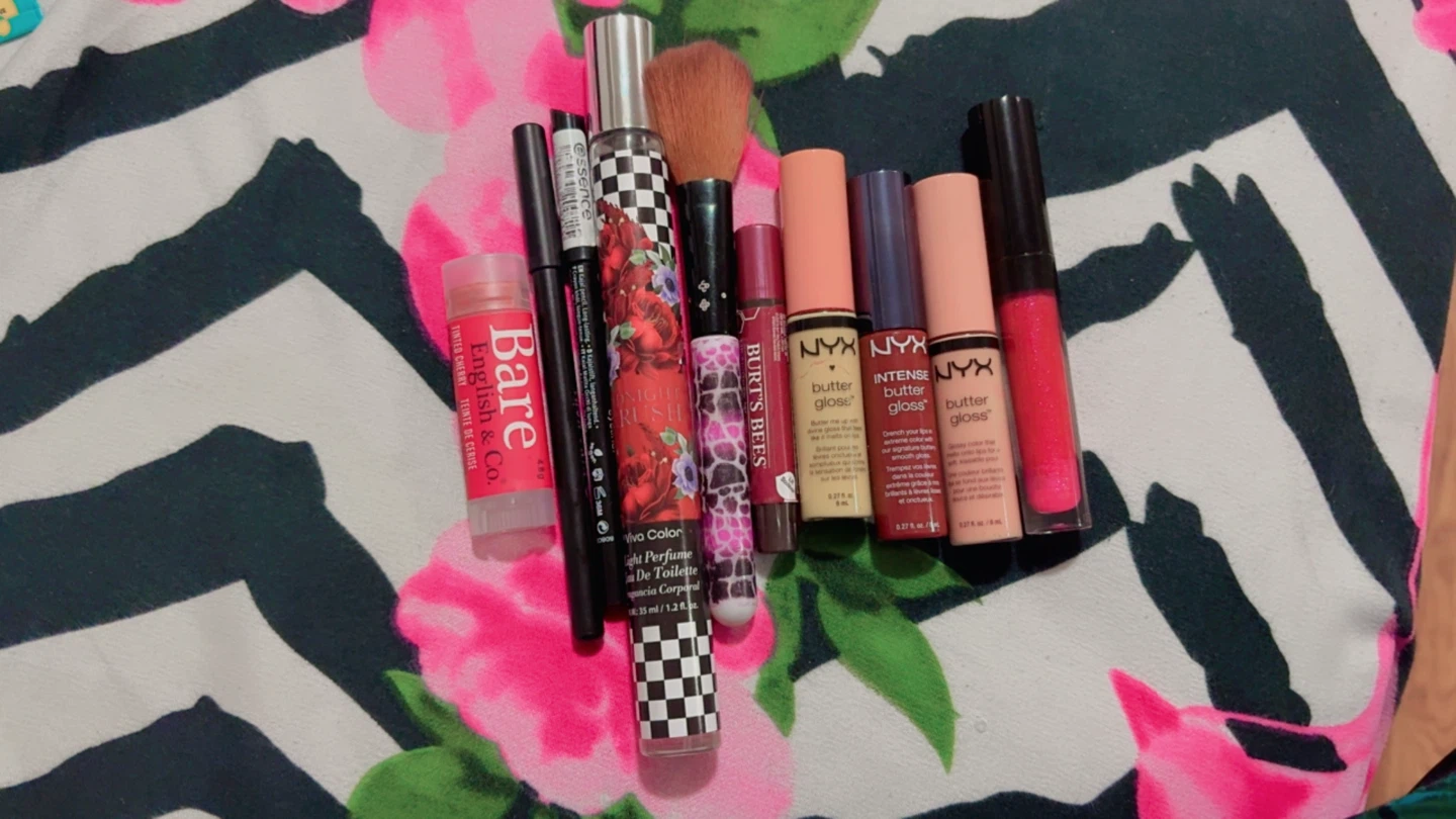 Assorted Lip Products and Beauty Items