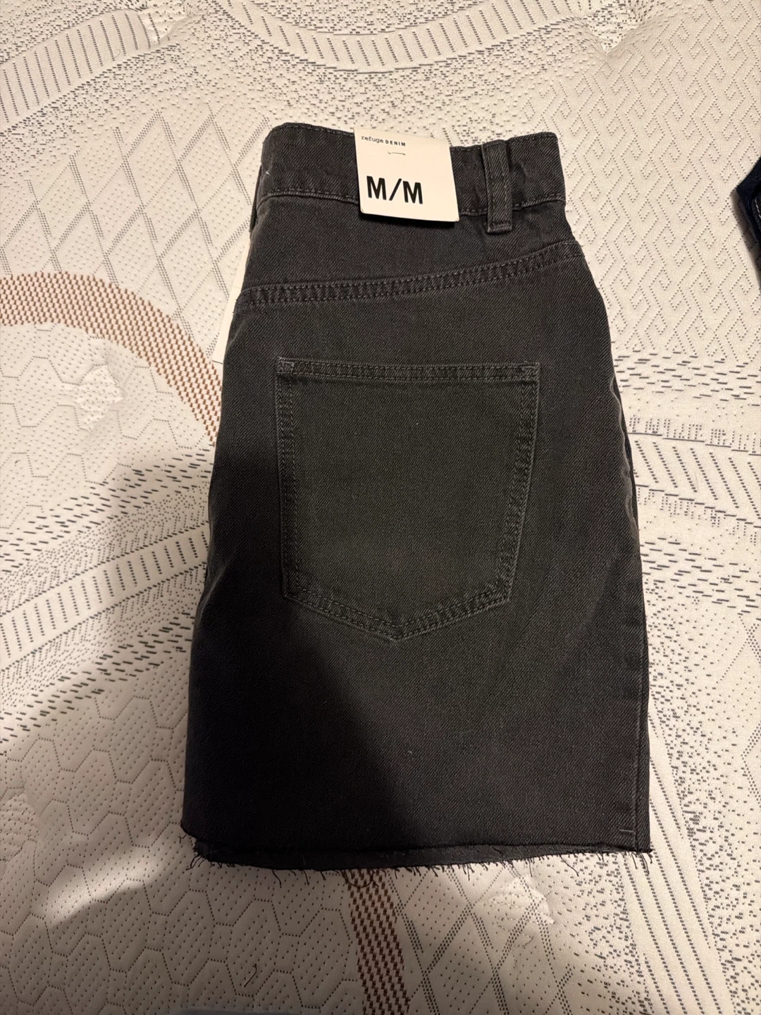 Refuge Denim Black Mini Skirt - photo 2