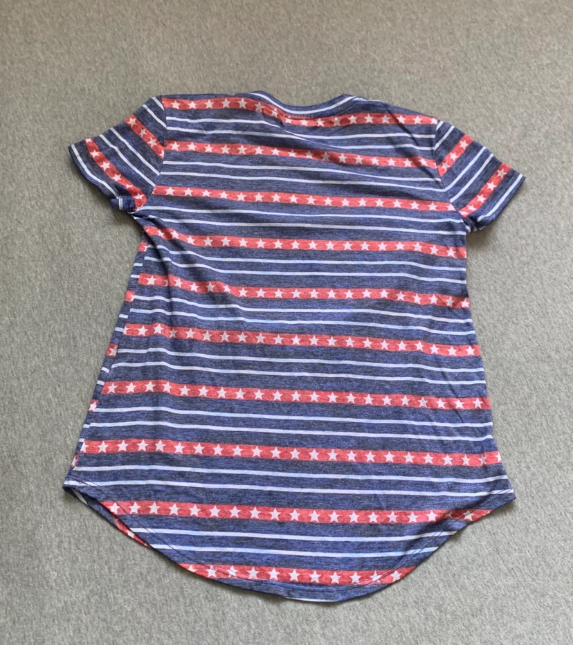 Style & Co. Star-Print Striped T-Shirt - Size Small - photo 2