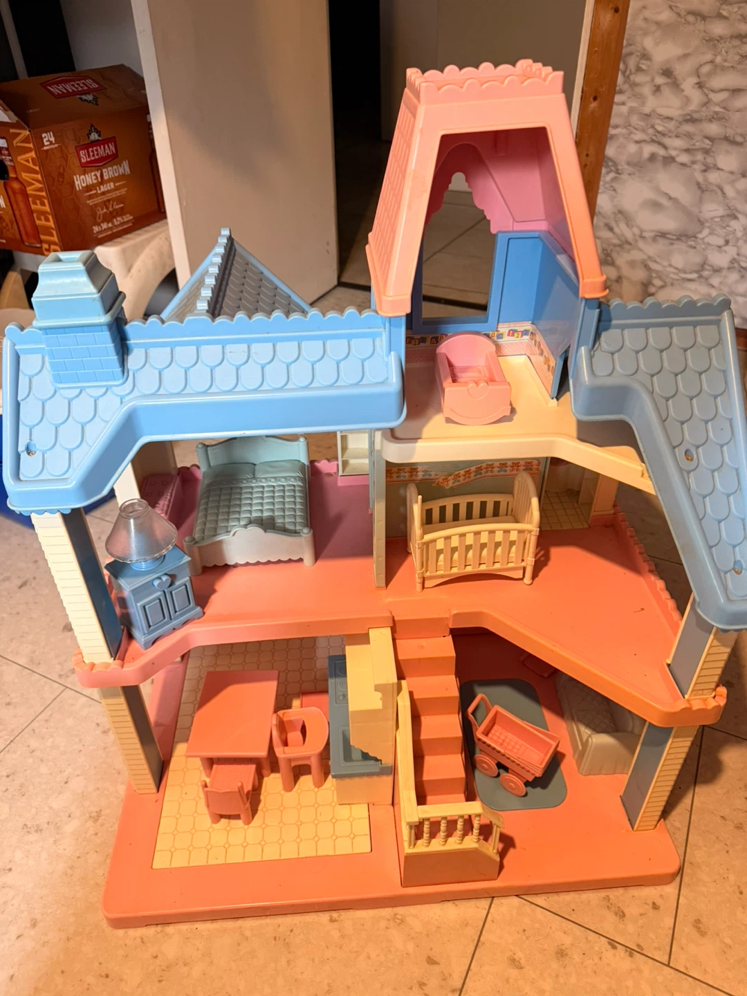 Vintage 1991 Playskool Victorian Dollhouse & Accessories - photo 3