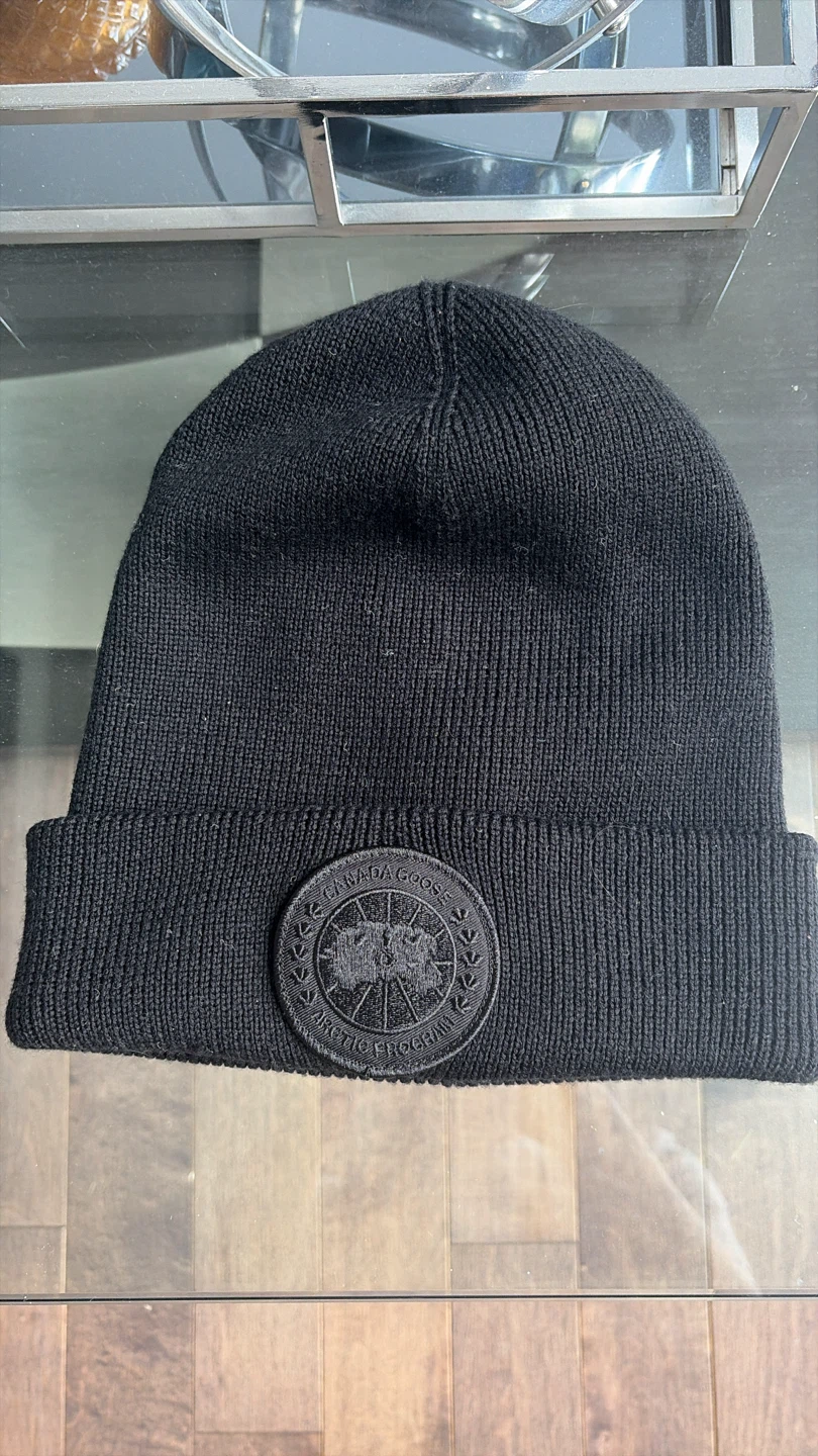 Authentic Canada Goose Black Beanie