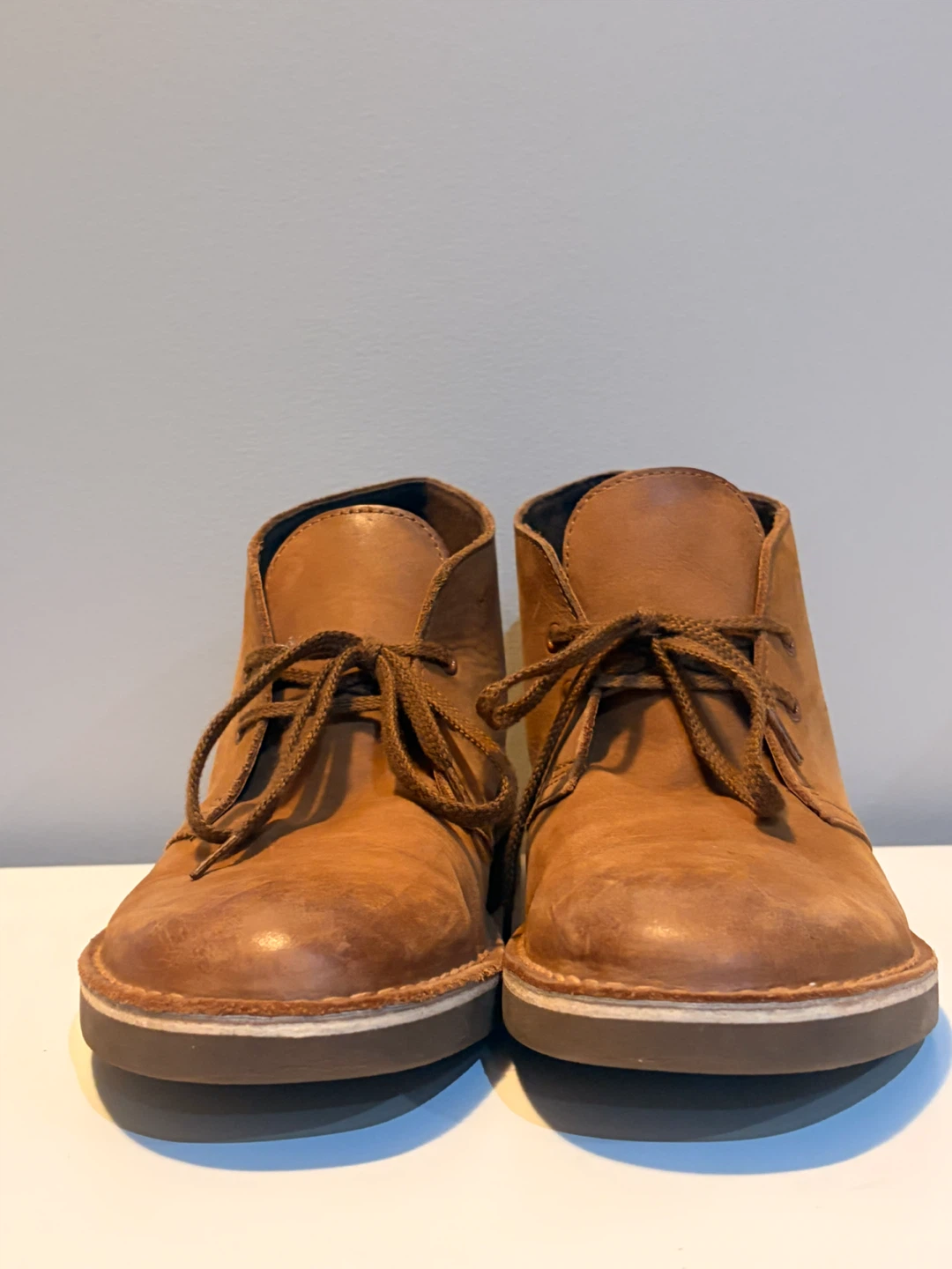Clarks Brown Leather Desert Boots, M7 - photo 2