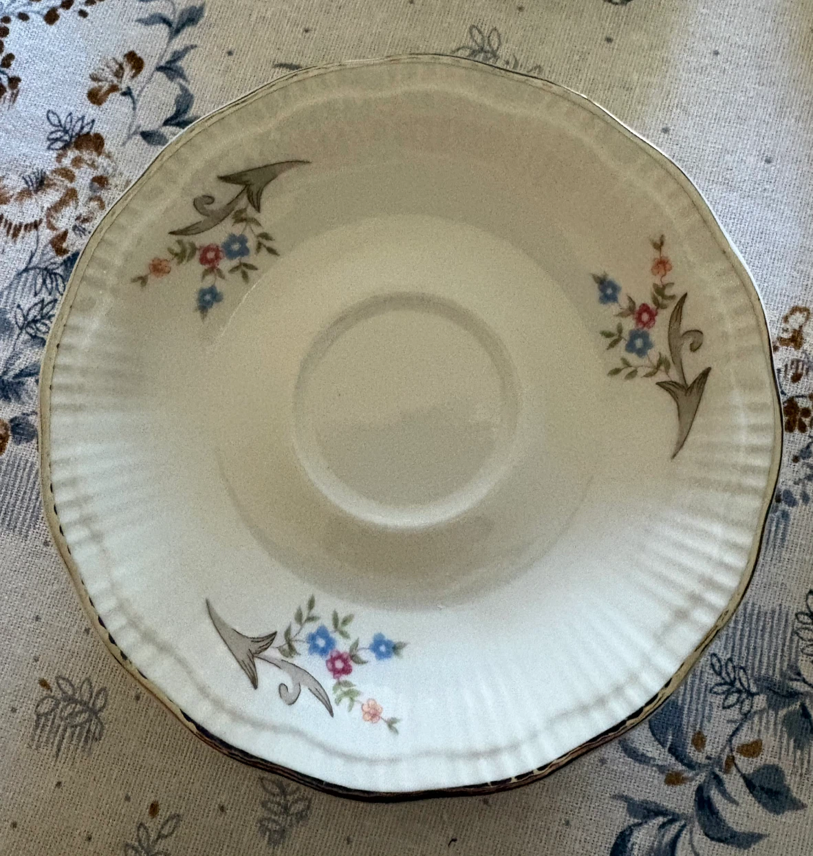 Walbrzych Poland Floral Teacup and Saucer Set - photo 5