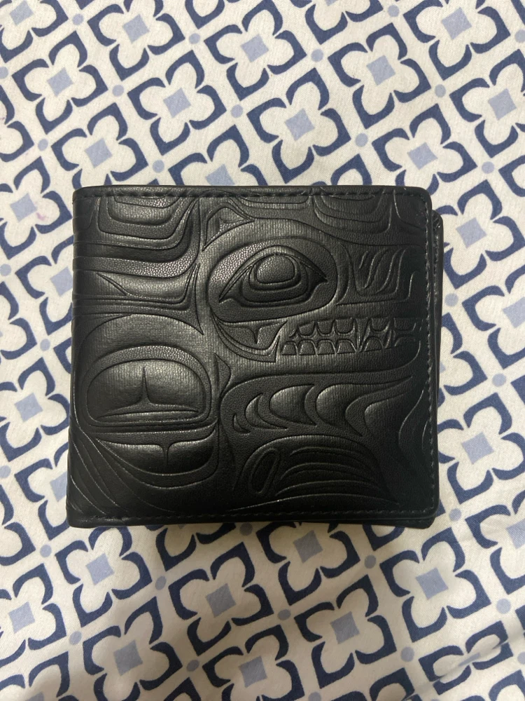 Native Origins Black Leather Wallet