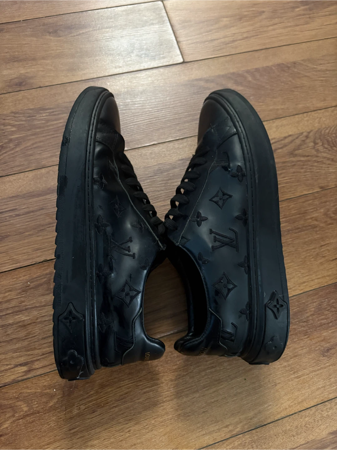 Louis Vuitton Black Monogram Sneakers