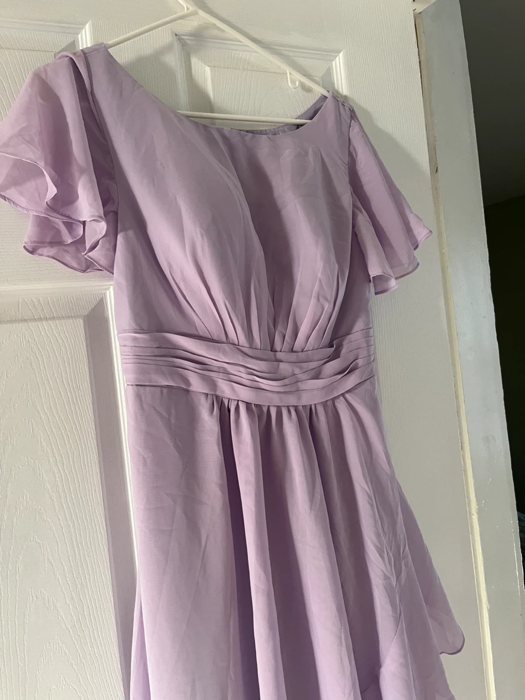 Lavender Ruffled Midi Dress - photo 2