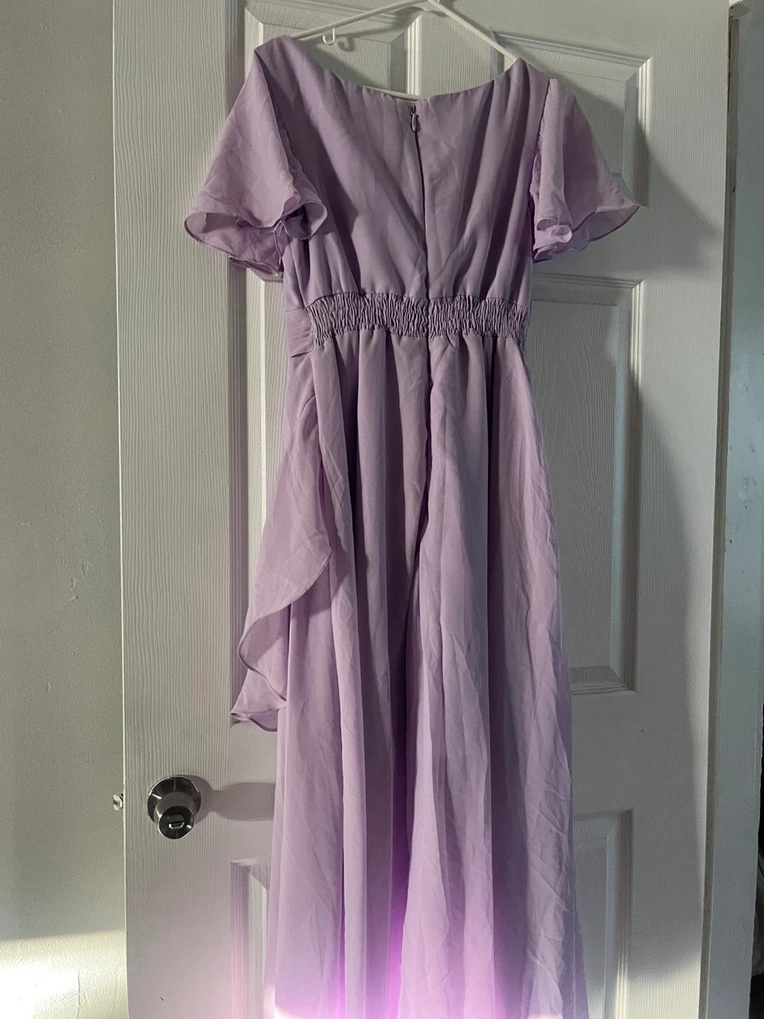 Lavender Ruffled Midi Dress - photo 3