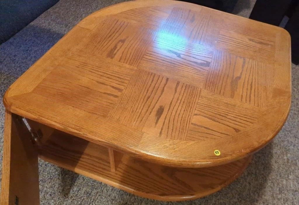 Oak Coffee Table with Storage