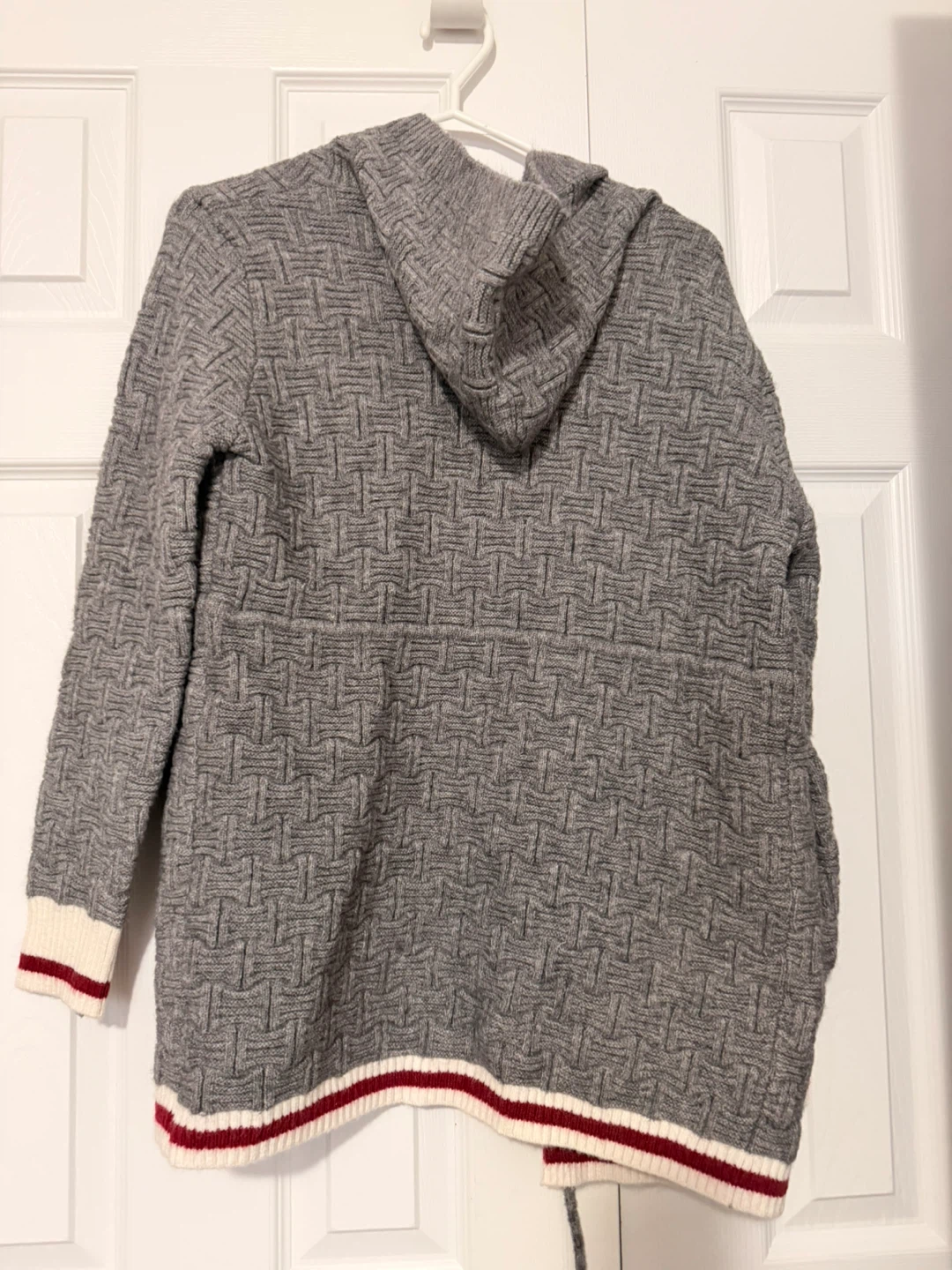 Cherie Blis Grey Knit Hooded Cardigan medium - photo 2